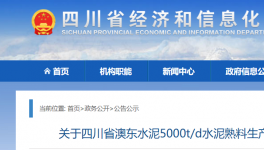 澳东水泥5000t/d生产线升级改造公告！