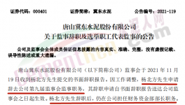 冀东水泥人事变动！