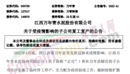 万年青子公司复工复产！